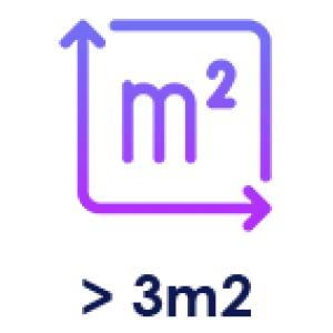 άνω των 3m2