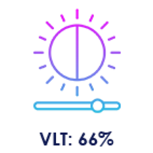 Μετάδοση ορατού φωτός (VLT): 66%