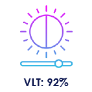 Μετάδοση ορατού φωτός (VLT): 92%